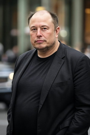 What Elon Musk would look like withou hair plugs and GLP-1 drugs